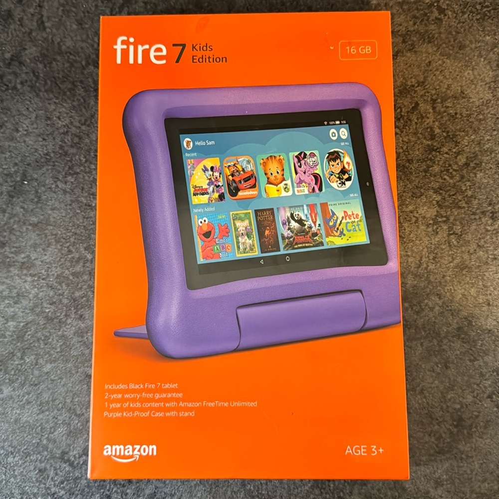 Kindle fire 7 kids edition - purple